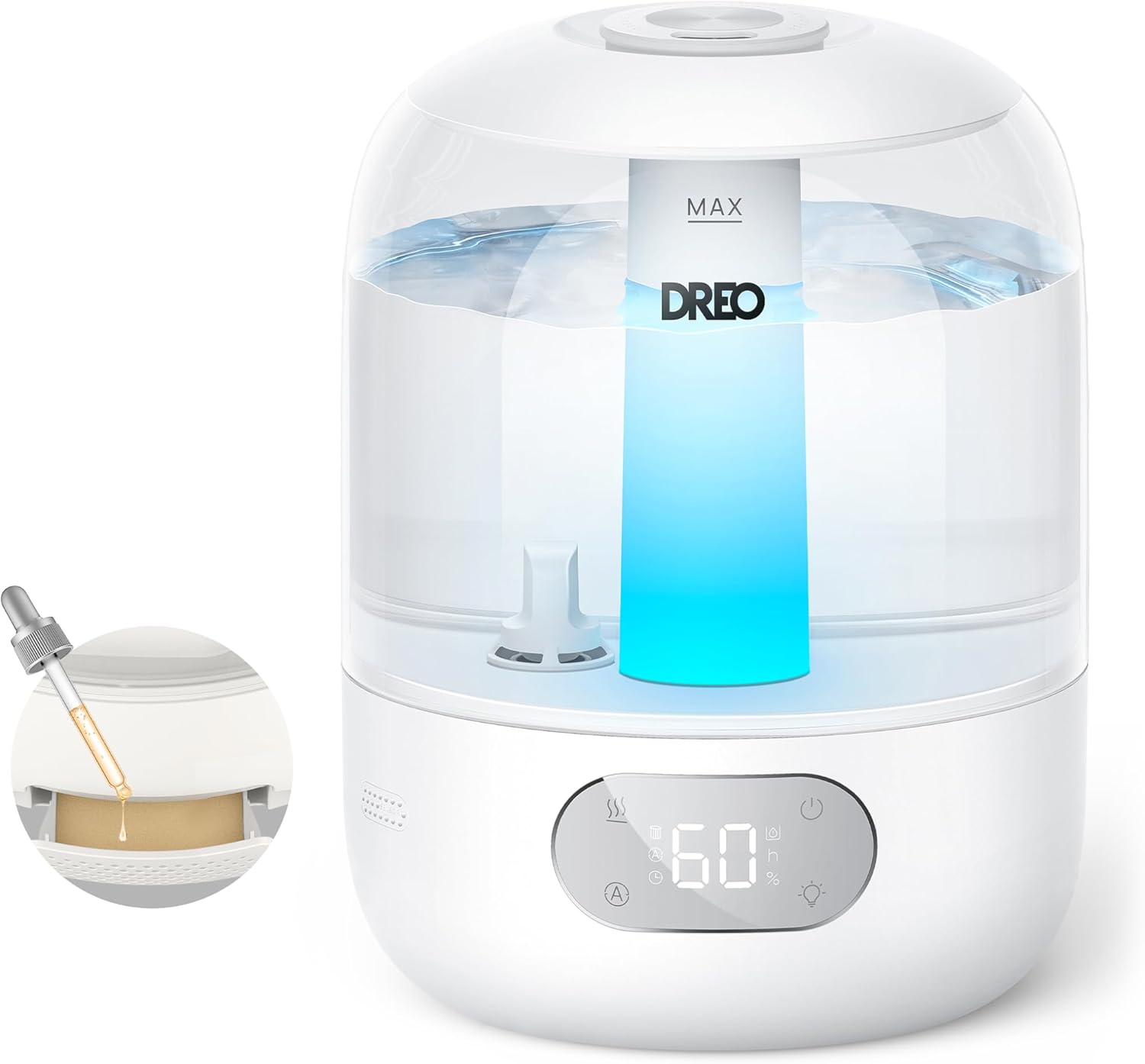 Detalle 2 de Dreo 3L Humidificador Bebés 30h 💧