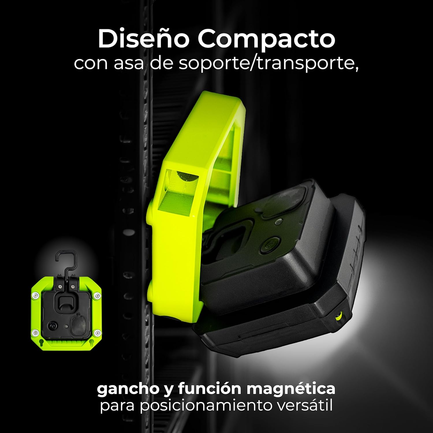 Thumbnail 2 de Luceco LED Compact Magnetic Work Light with USB Outlets – LWR7G65