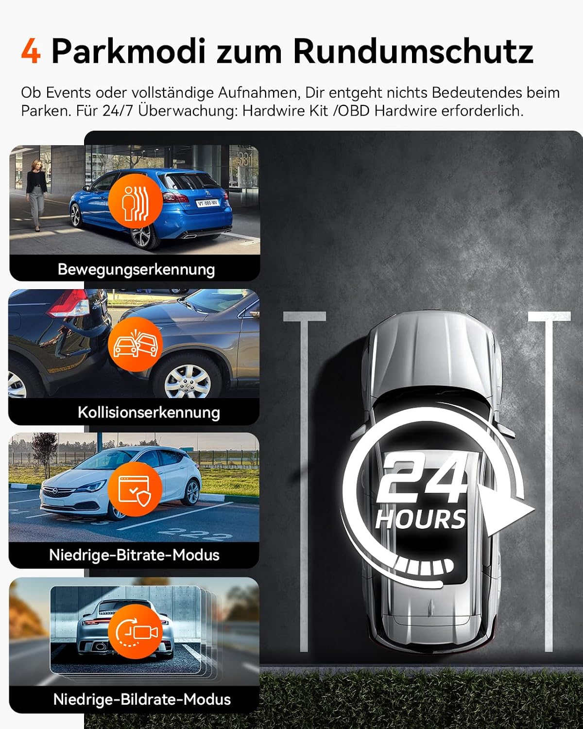 Thumbnail 6 de VANTRUE N2X Dashcam 2.7K+1080P Front Innen