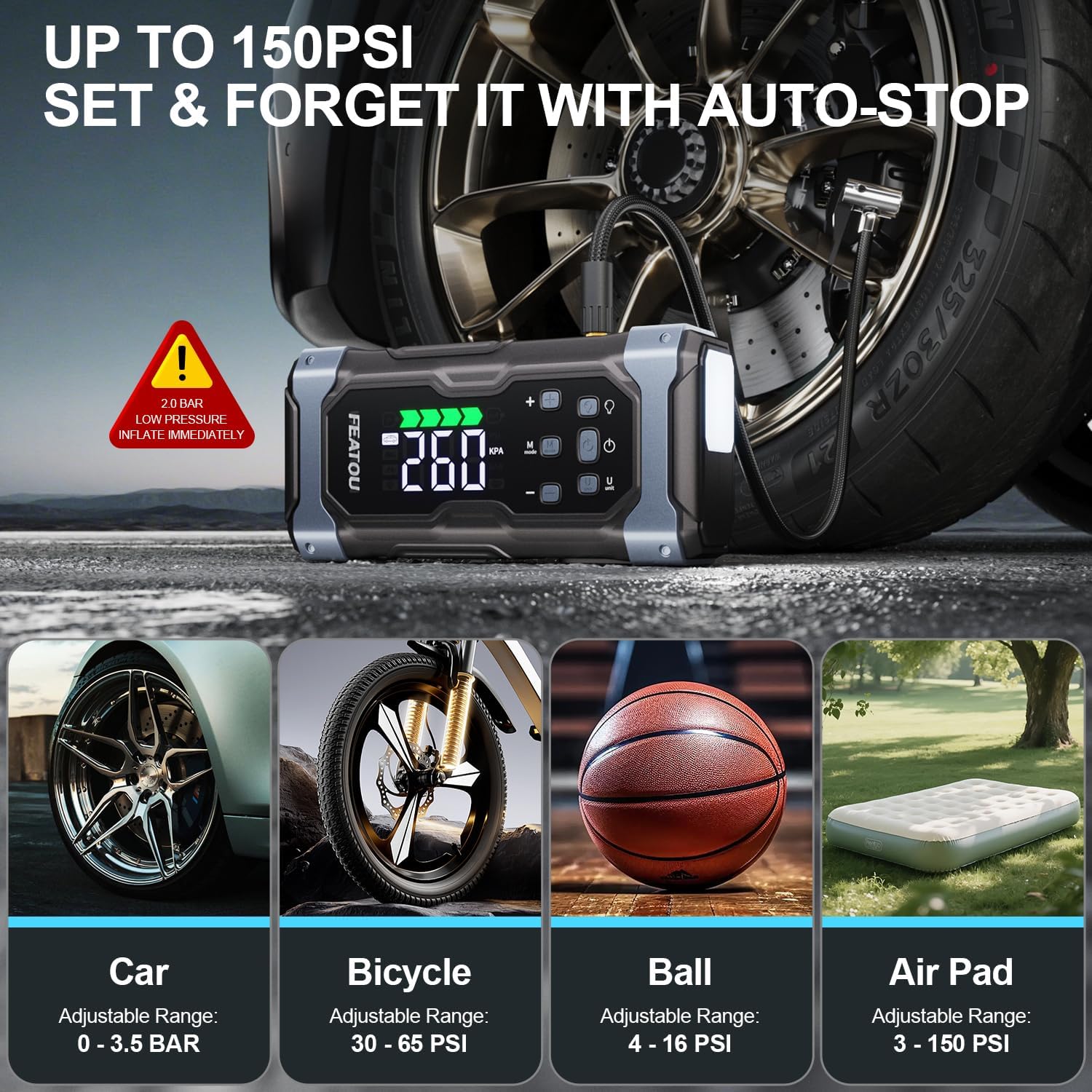 Thumbnail 2 de EV Car Essential 8000A Jump Starter