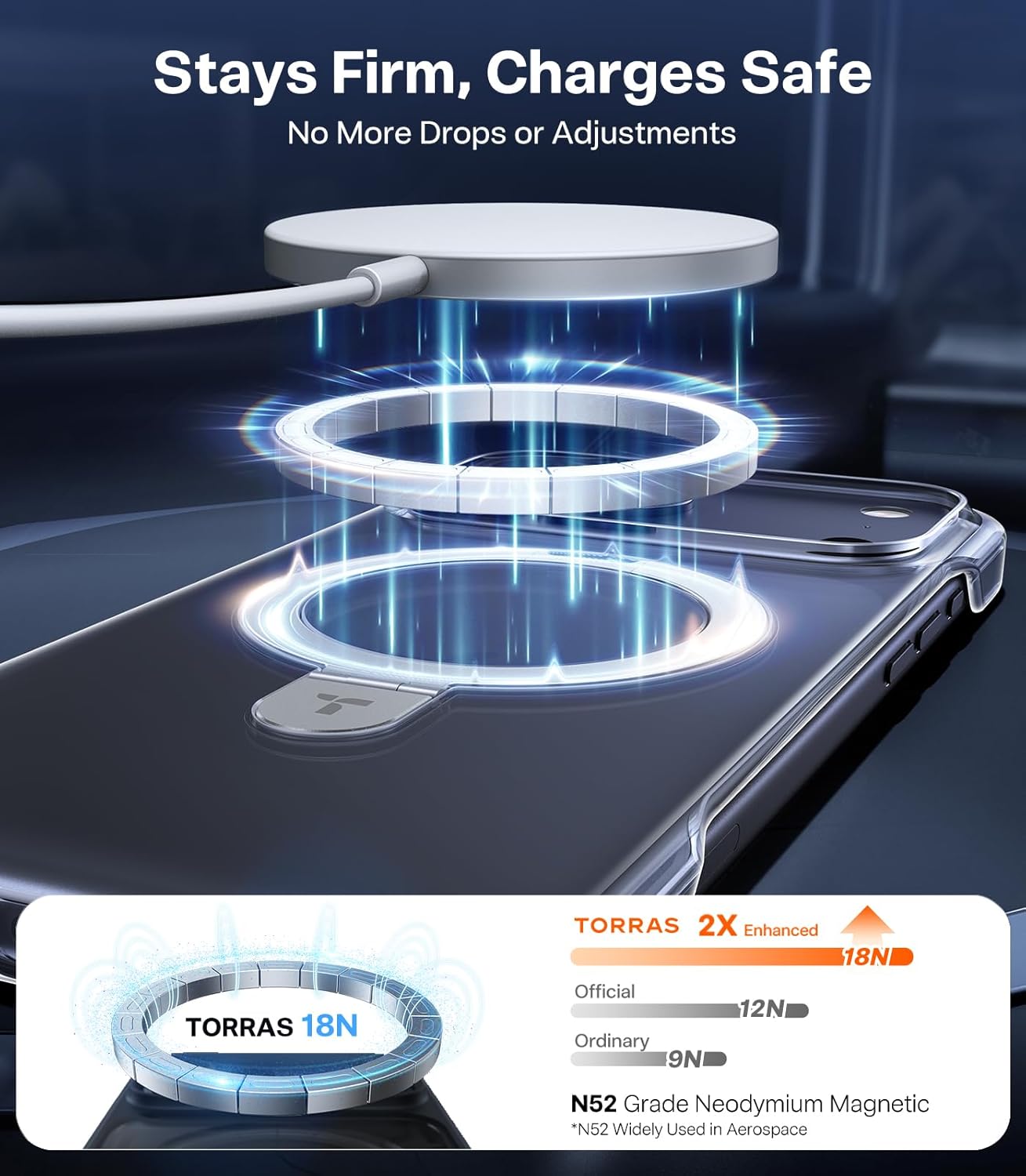Thumbnail 6 de TORRAS Ostand Slim iPhone 17 Pro Max Clear Case 6.9"