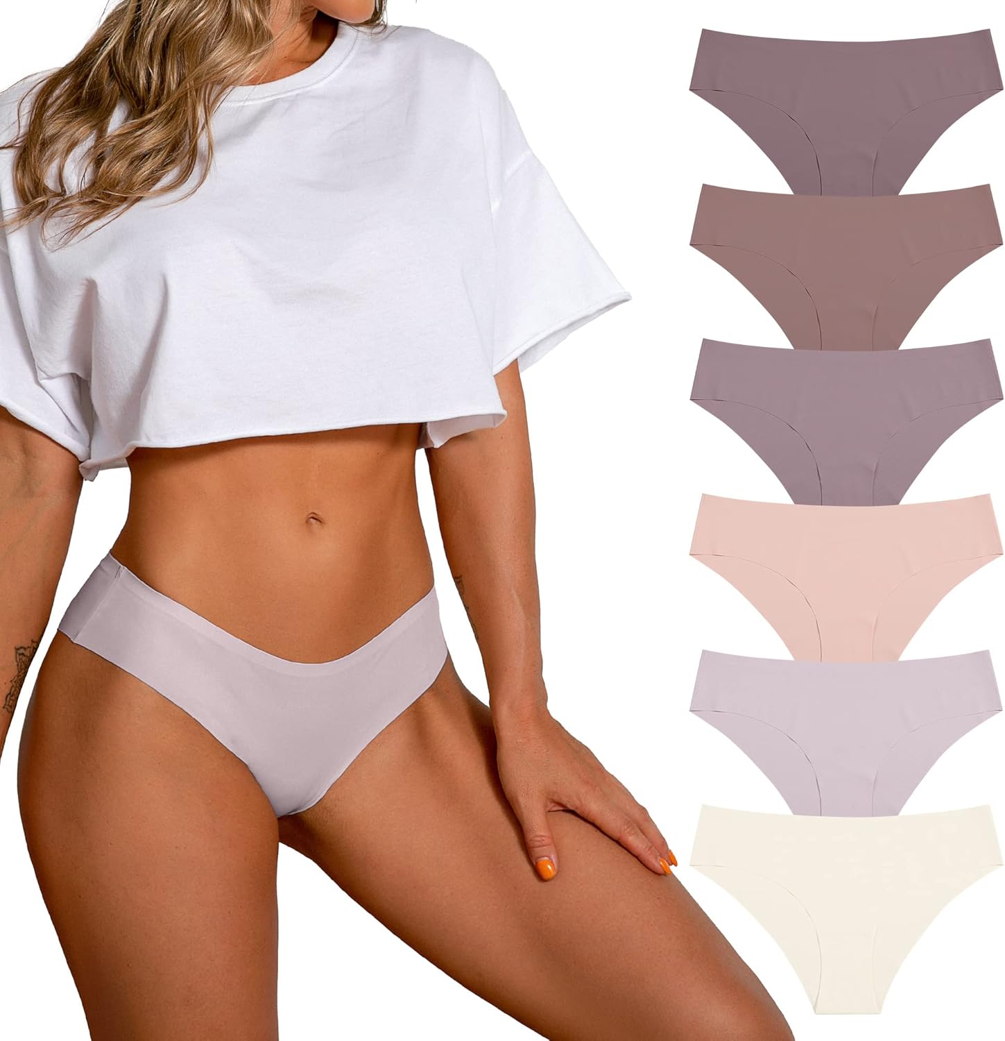 Thumbnail 6 de SHARICCA Damen Unterhosen Nahtlos Atmungsaktiv Hipster – Mehrpack, unsichtbare Bequemlichkeit