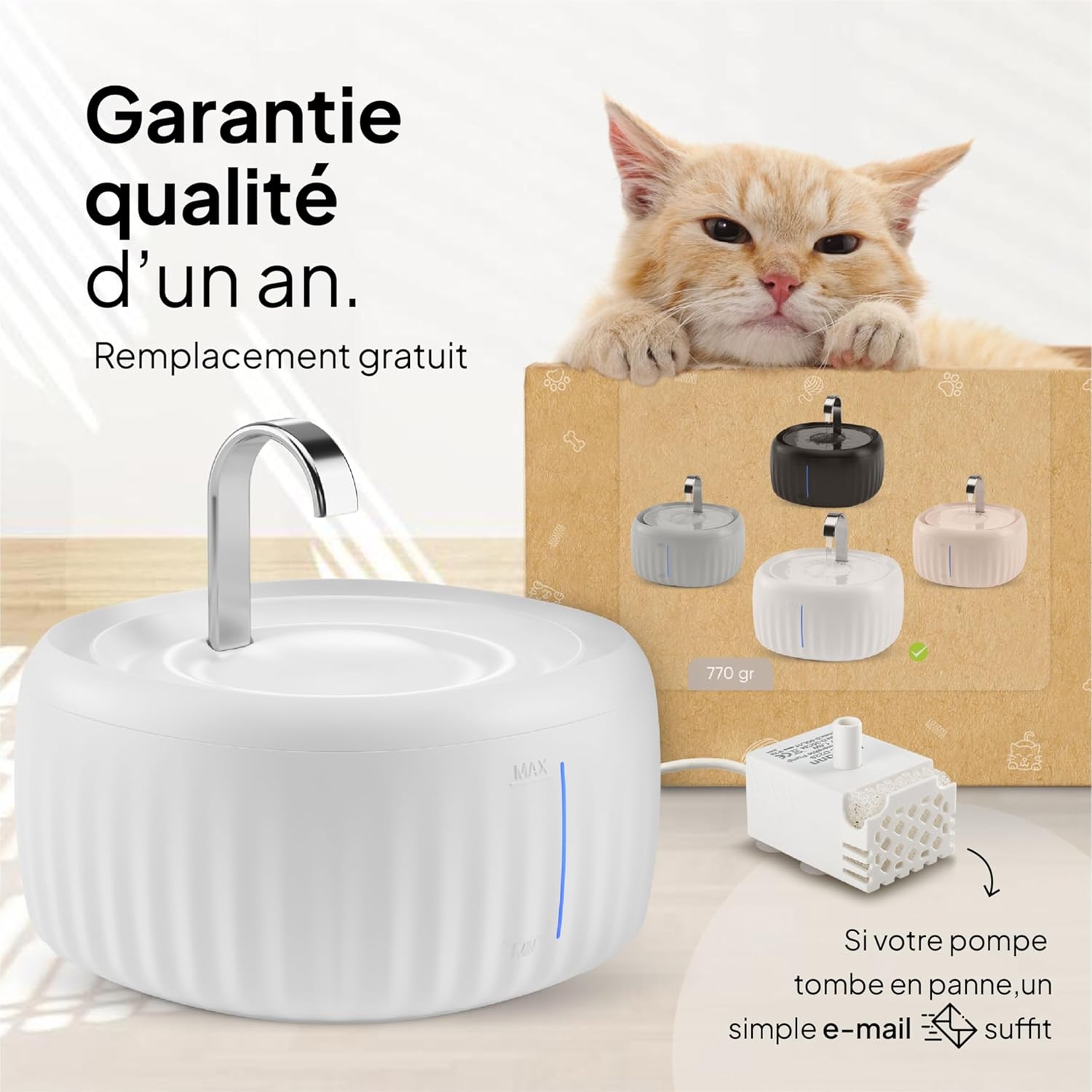 Thumbnail 6 de Pretty Paw Aqua Flow Pro fontaine à eau pour chat 3 L 🐱