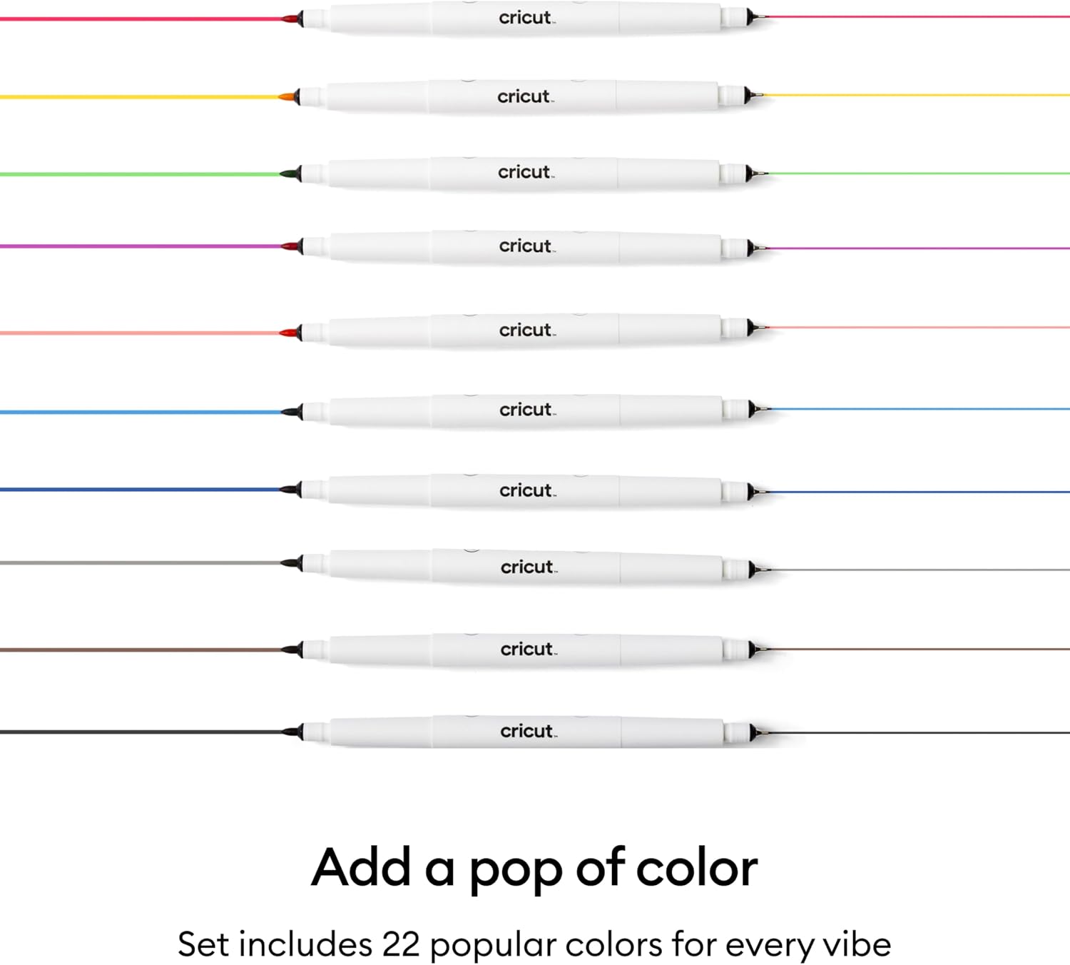 Thumbnail 3 de Cricut Dual-Sided Markers, 22-count