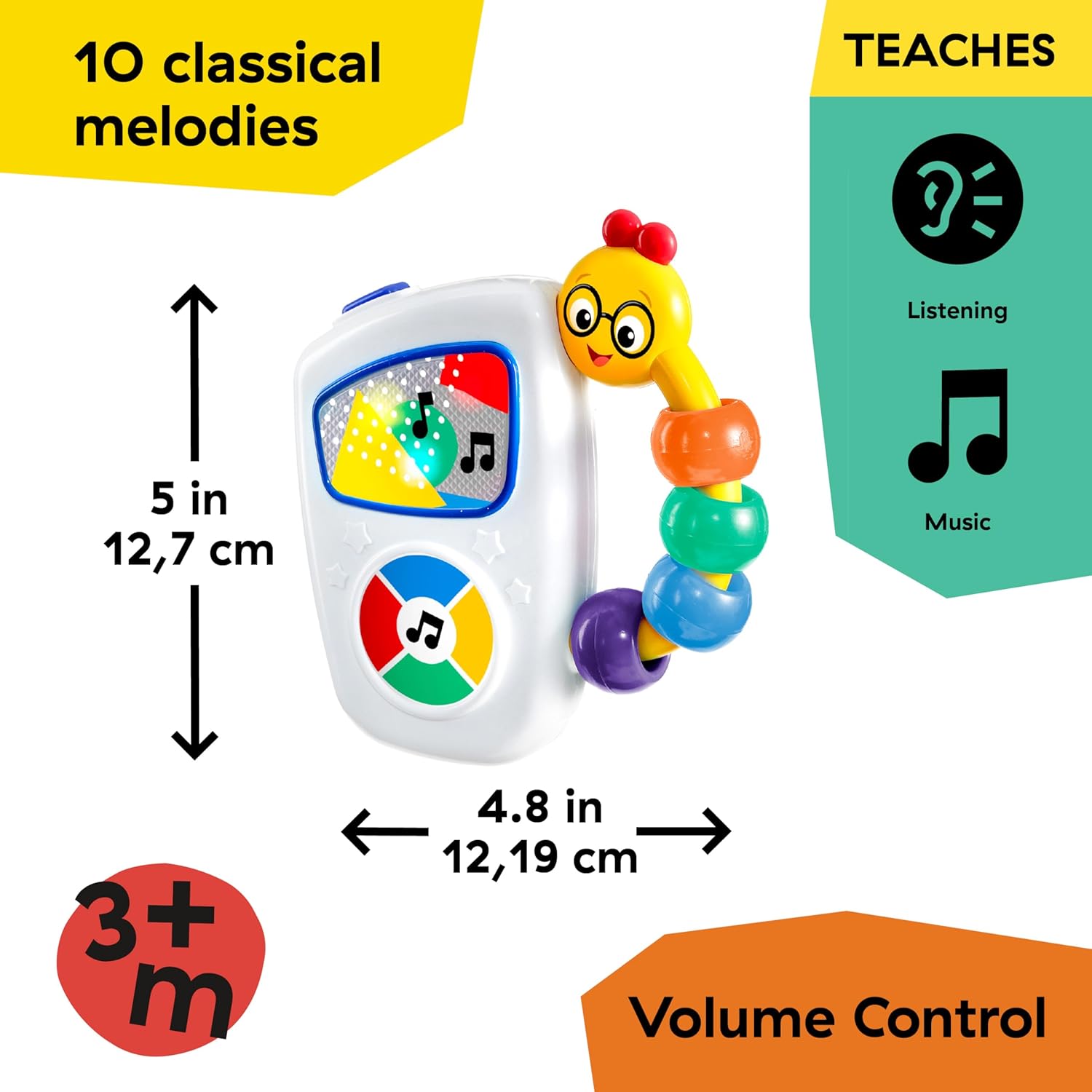 Detalle de Baby Einstein Take Along Tunes Musical Toy (Ages 3 Months+)