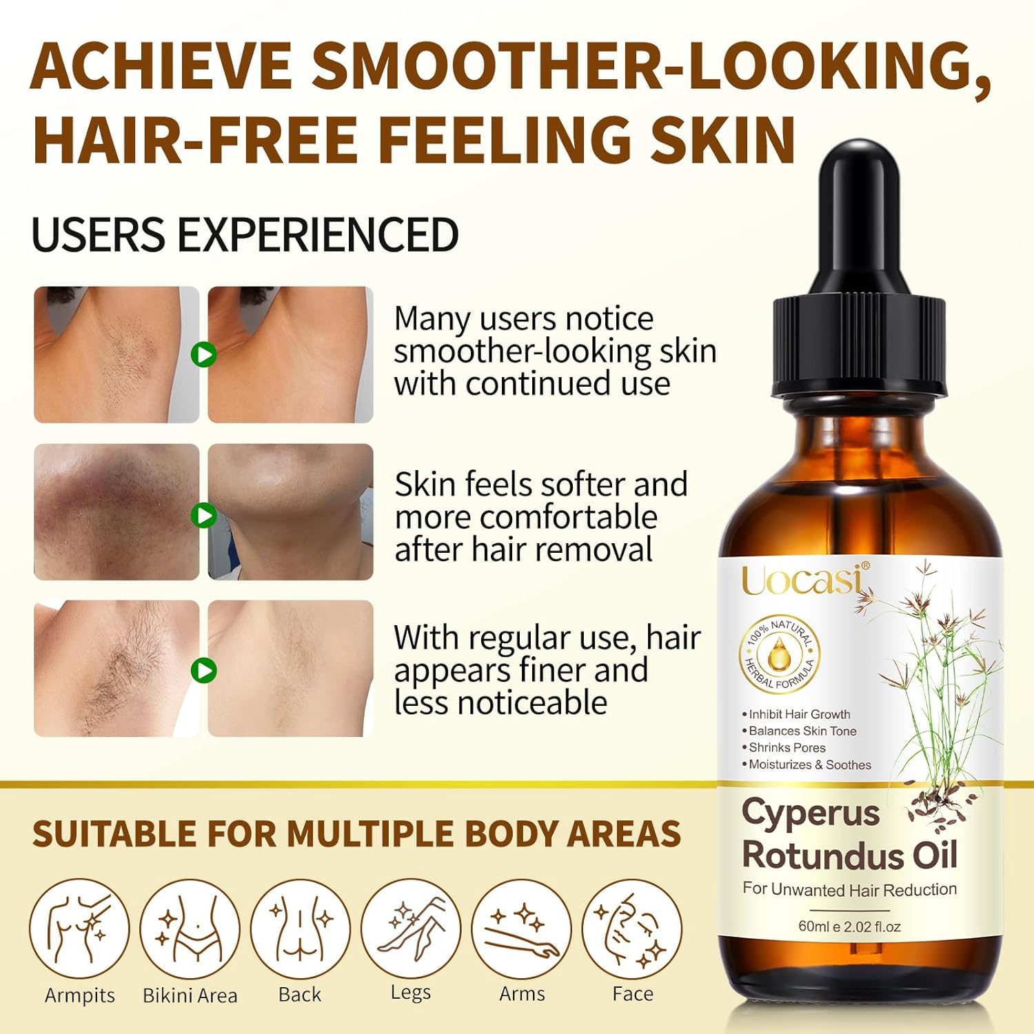 Detalle de Uocasi Cyperus Rotundus Oil 2.02 Oz