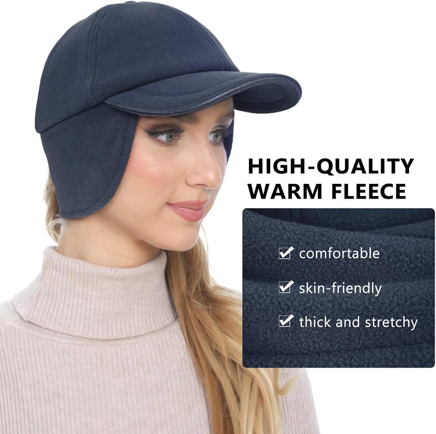 Detalle 2 de GADIEMKENSD Fleece Winter Hat for Women