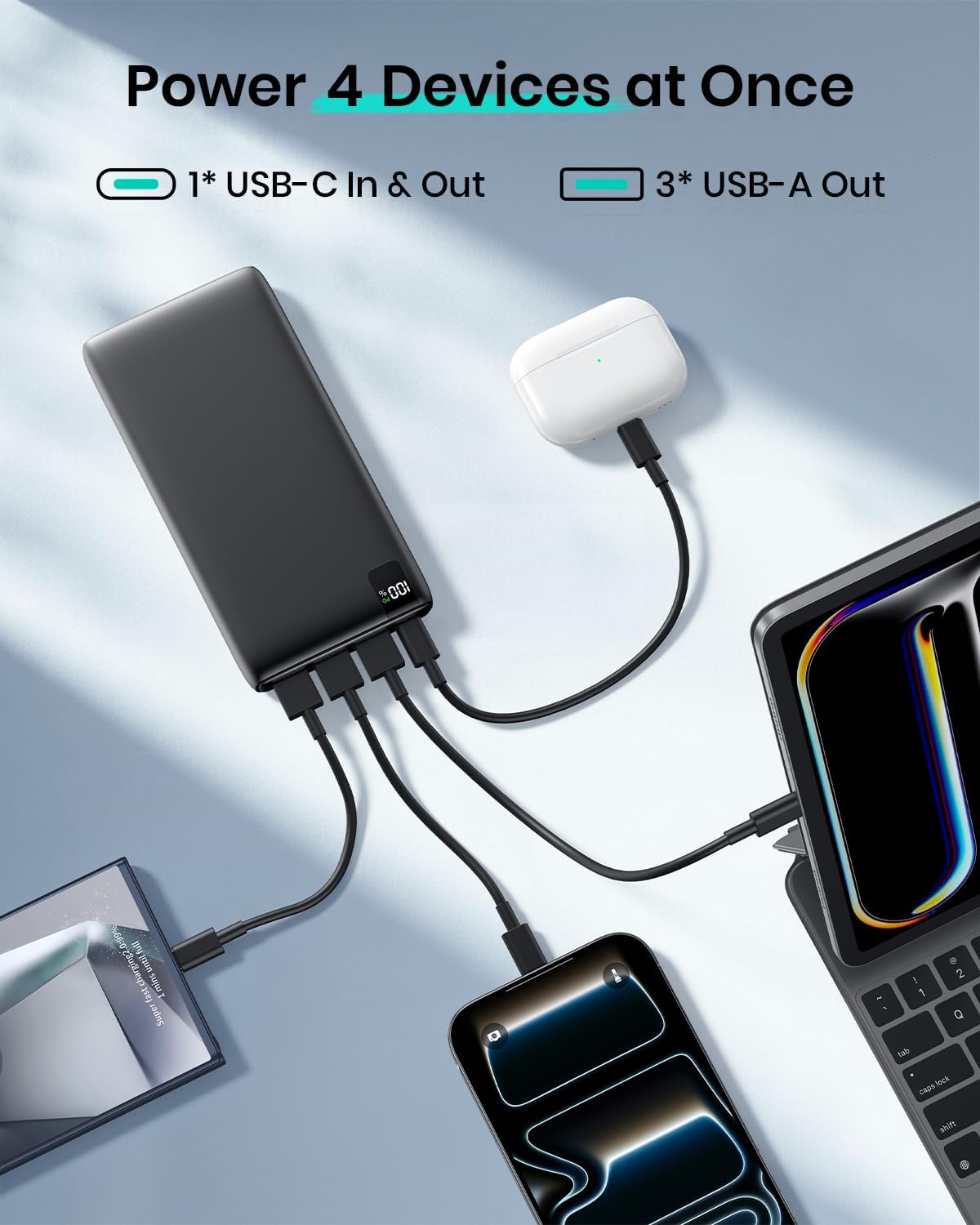 Thumbnail 2 de Hiluckey Power Bank 20000mAh Portable Charger with 22.5W Fast Charging