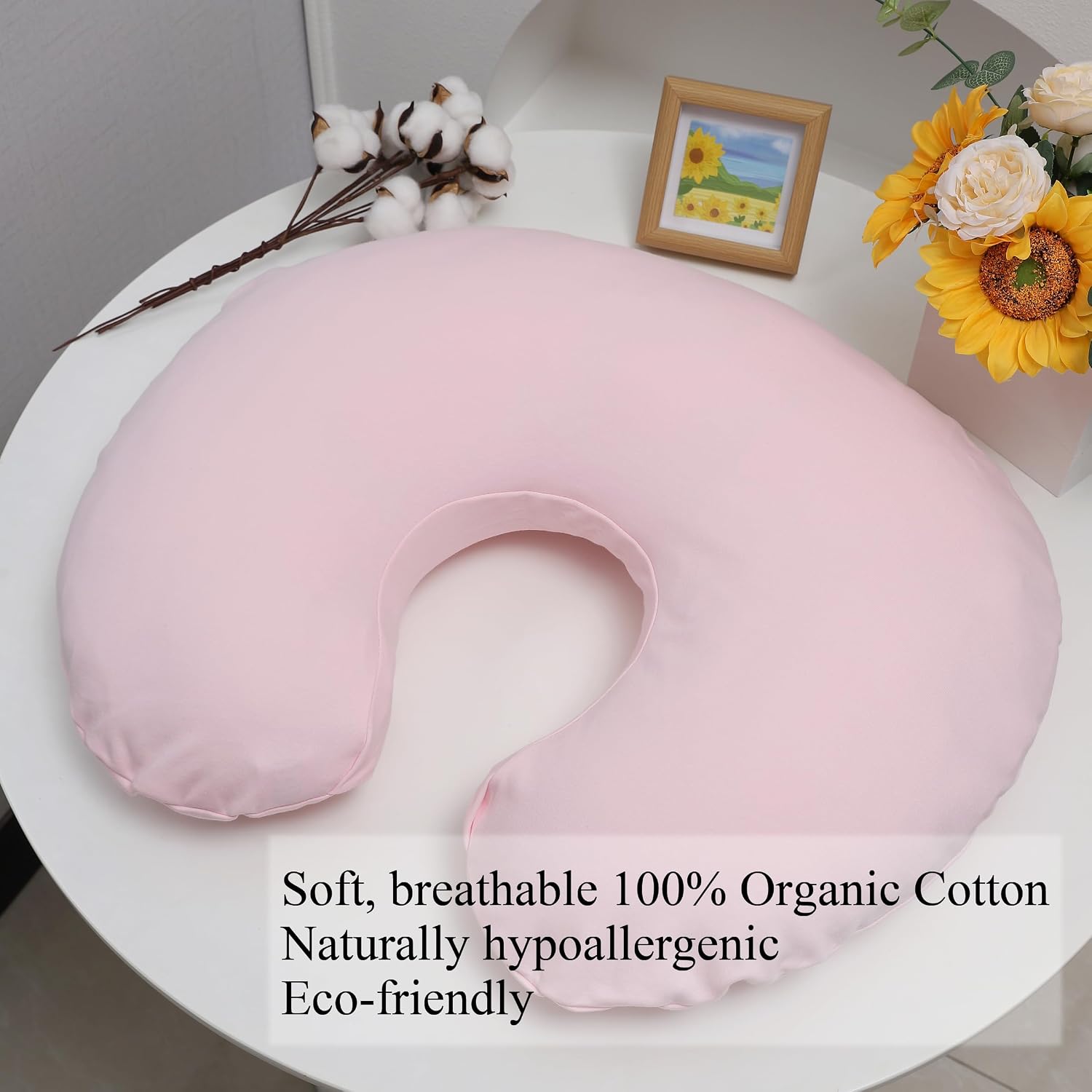 Detalle de Onacosht Nursing Pillow Cover, Organic Cotton