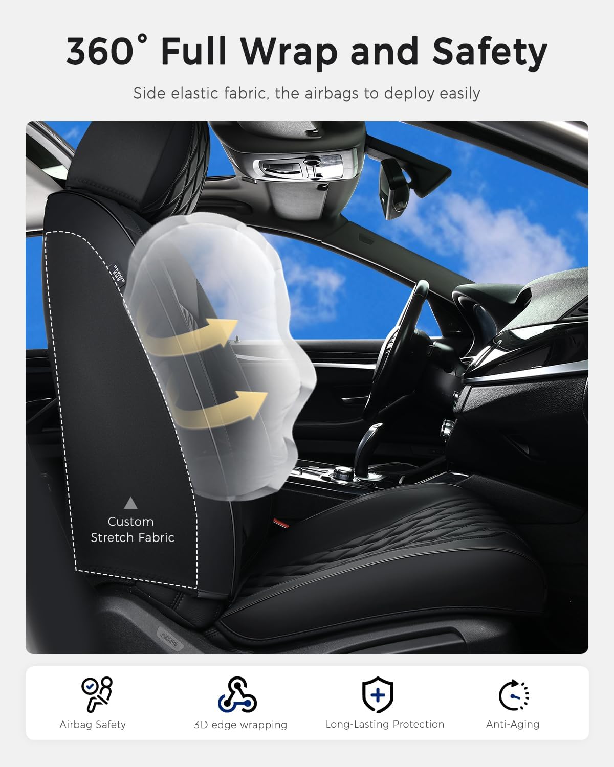 Detalle 2 de Huidasource Car Seat Covers Full Set