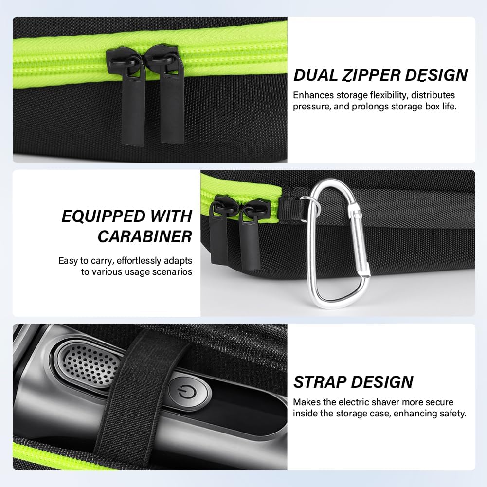 Thumbnail 2 de AOGOE Custodia da Viaggio per Rasoio Elettrico Braun – Verde, EVA Rigida