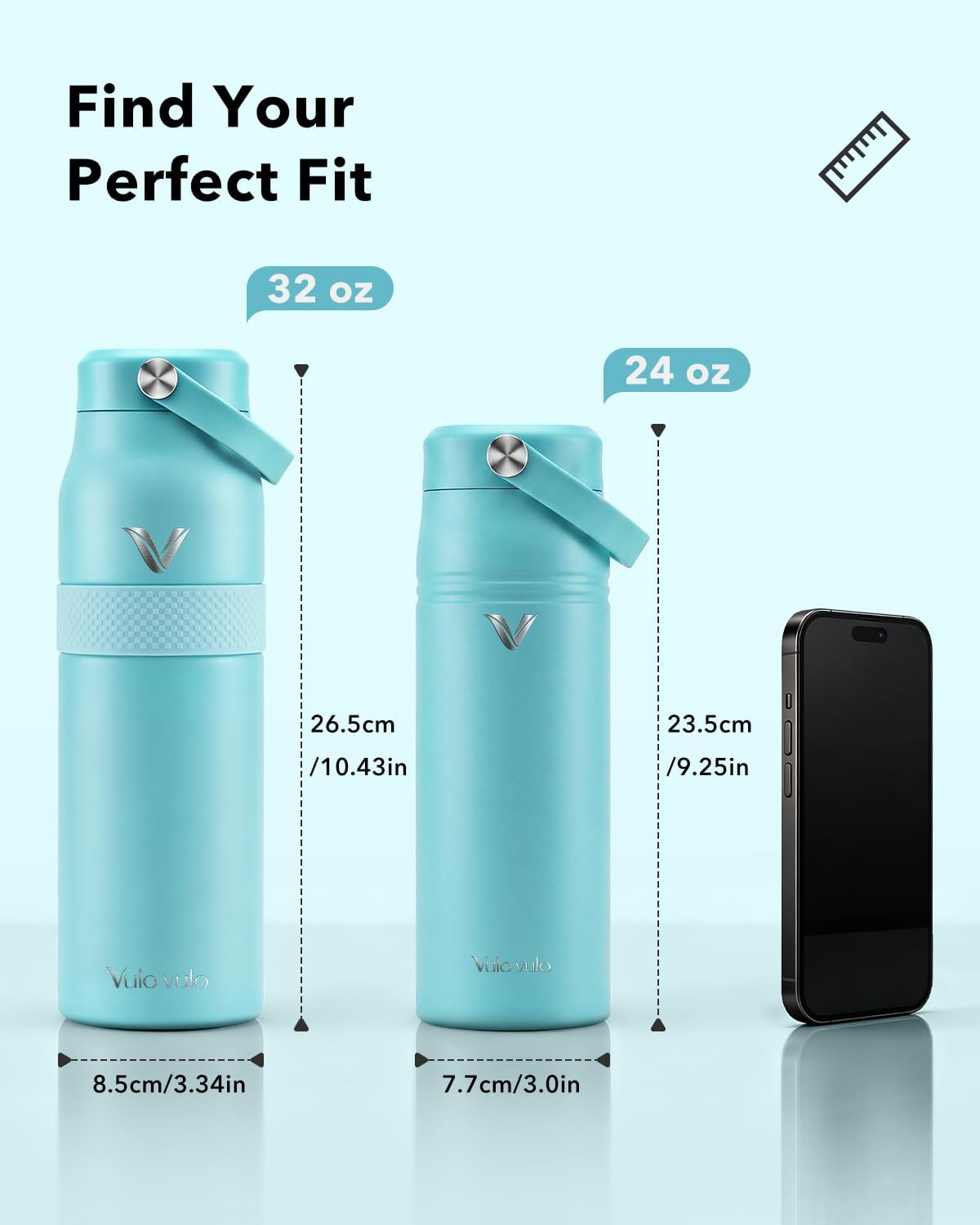 Detalle 1 de Vulovulo Insulated Water Bottle 24 oz