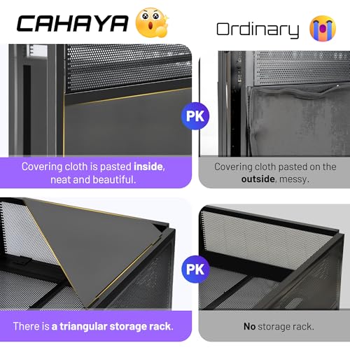 Detalle de CAHAYA Cabina DJ Portátil – Mesa DJ Plegable con Esquinas Dobles y Pantallas de Iluminación