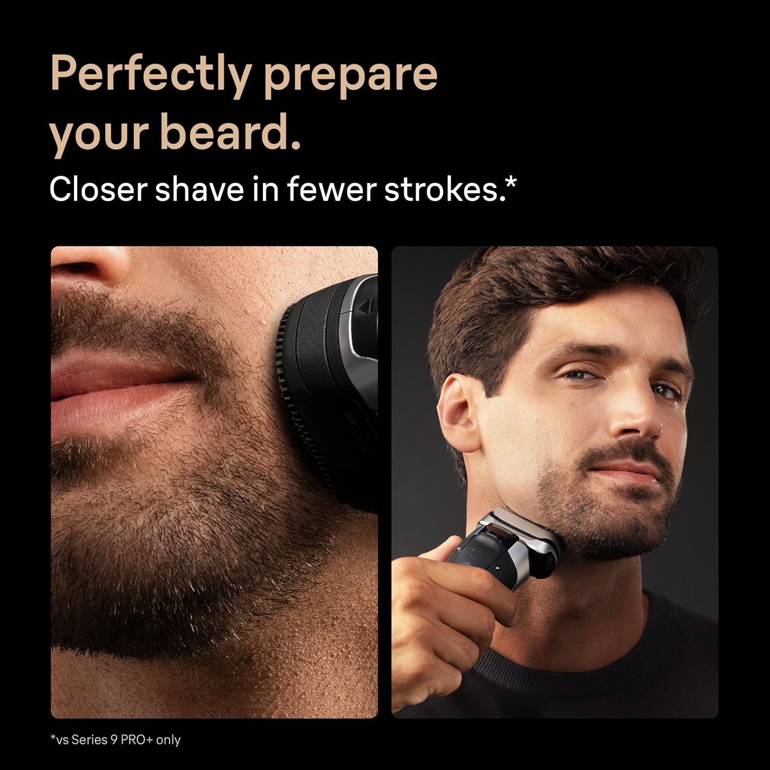 Detalle de Braun Series 9 PRO+ Electric Shaver (9690CCE) with Pro SensoAdapt and 6in1 SmartCare Center