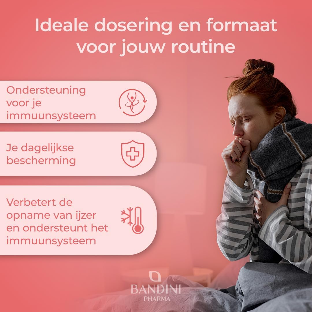 Detalle 2 de BANDINI Lactoferrine 200 Immuno + Vitamin C, vegan capsules