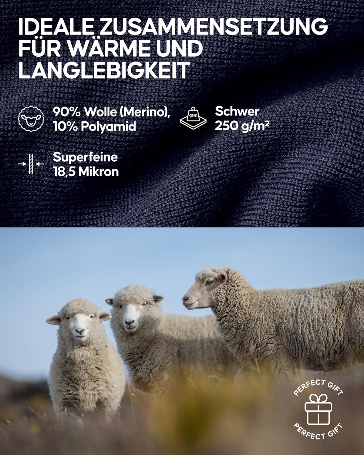 Thumbnail 6 de DANISH ENDURANCE Merino Thermounterwäsche Herren Merino-Unterwäsche 1