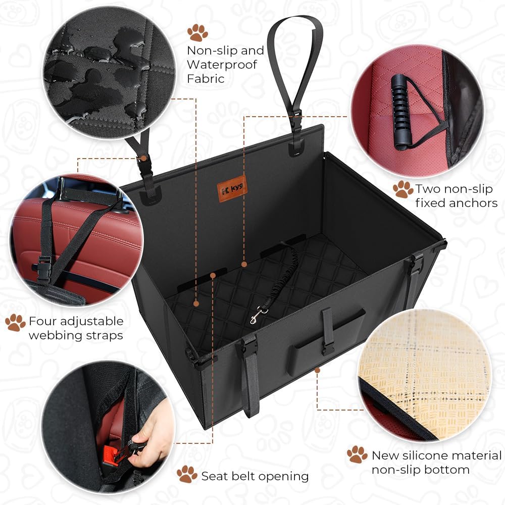 Thumbnail 4 de KYG Dog Car Seat for Medium & Large Dogs (L) – Robust, Waterproof and Foldable