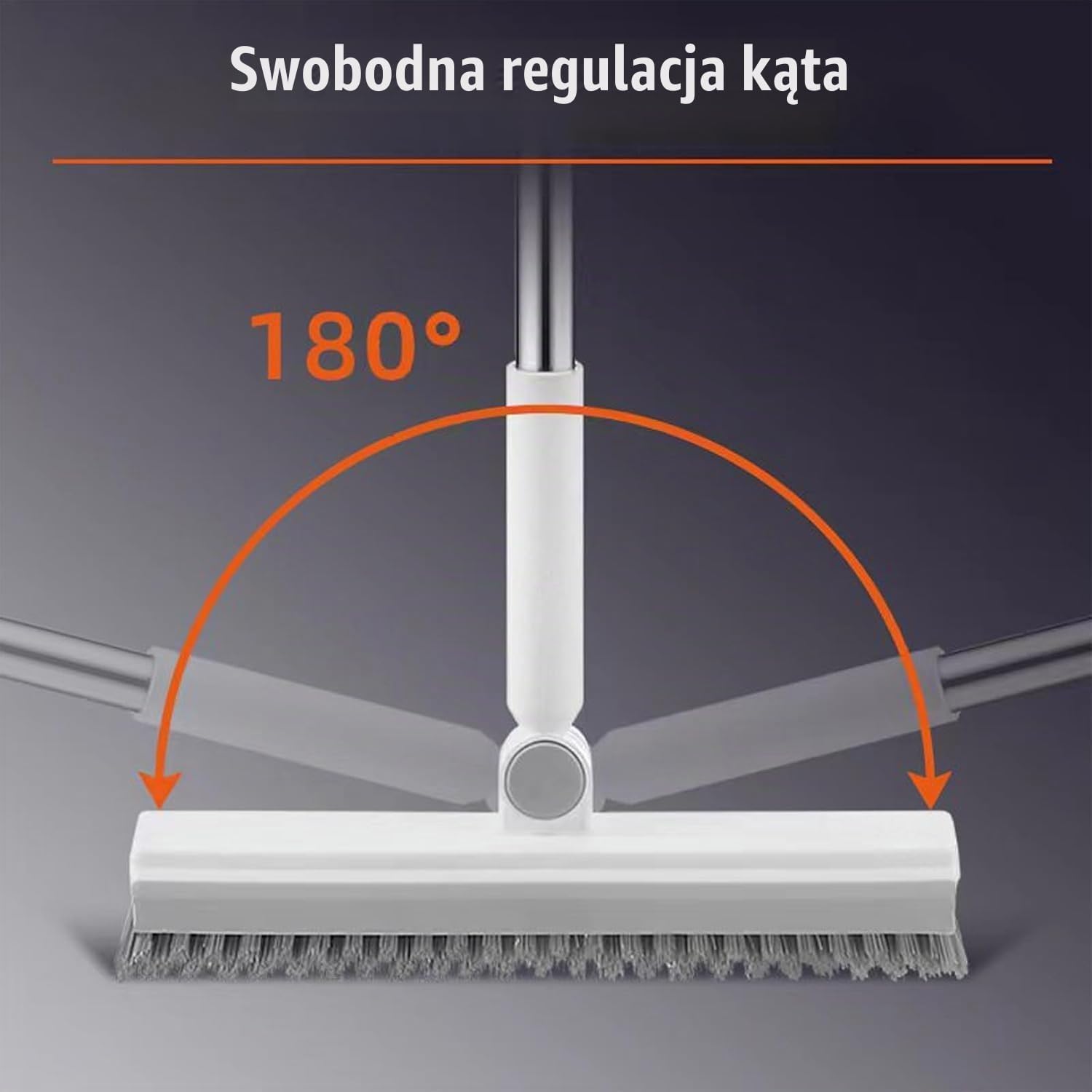 Detalle de WANGDEFU WDF-TD1001-3-DE – szczotka do podłóg 3 w 1, teleskopowa 145 cm