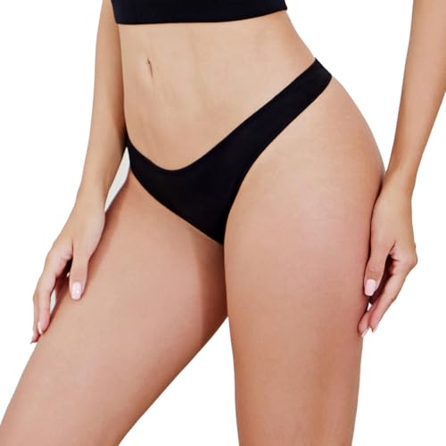 Detalle de Channo Tangas de Algodón para Mujer – Pack 6, Multicolor A, S/M