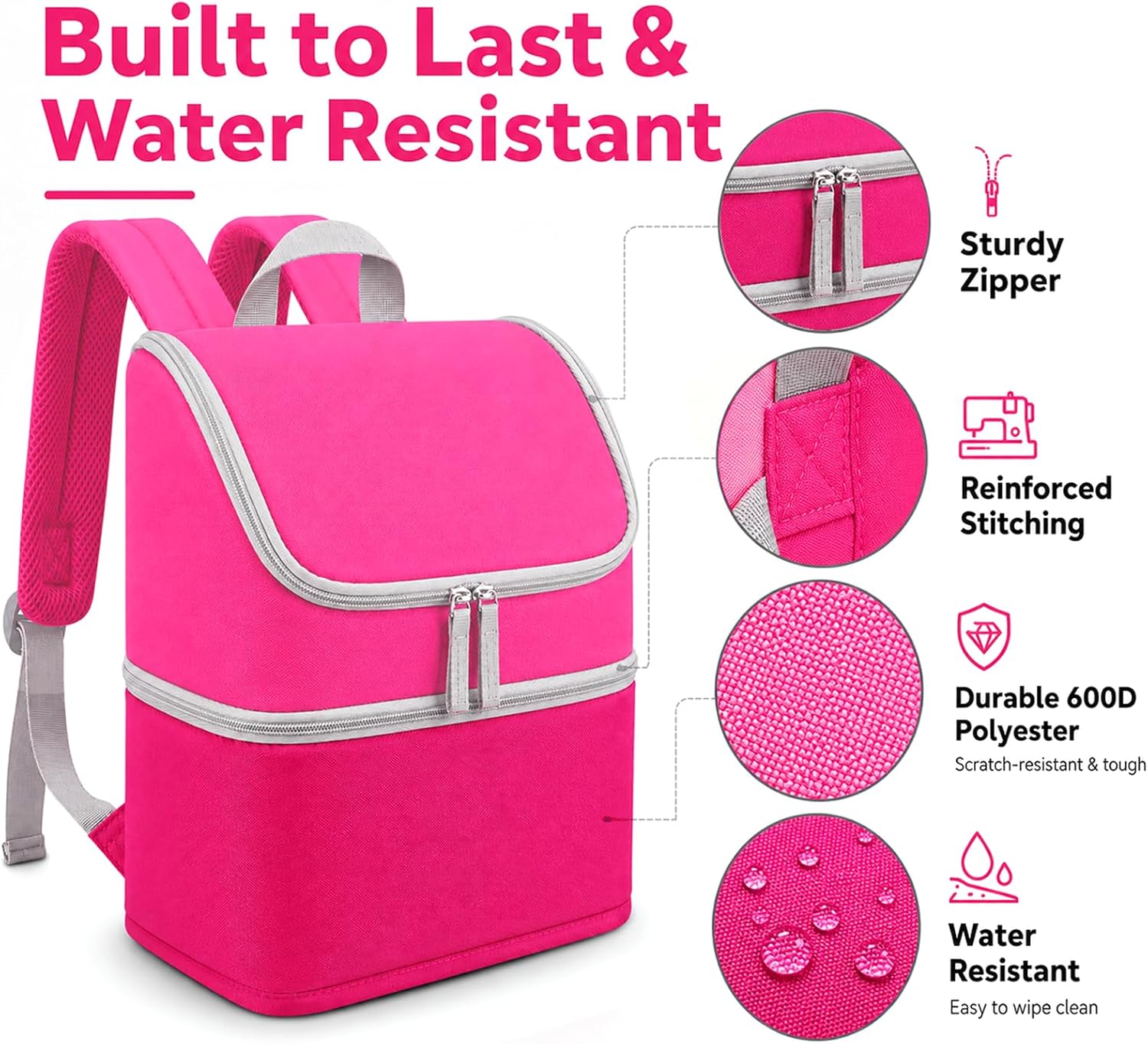 Detalle 2 de Carrying Case Backpack for Toniebox, Pink