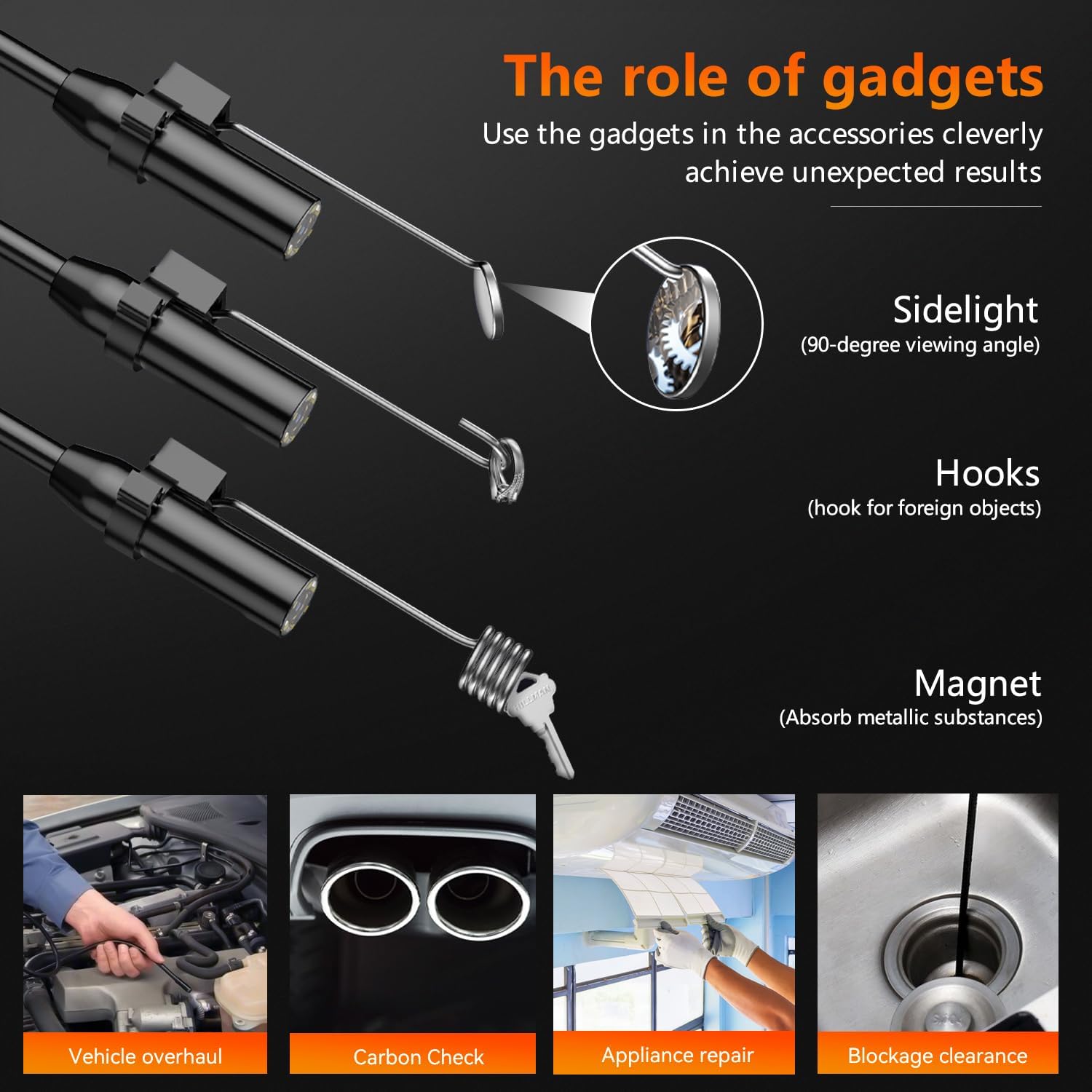 Thumbnail 6 de Qimic Endoscope 16.4ft 1080P