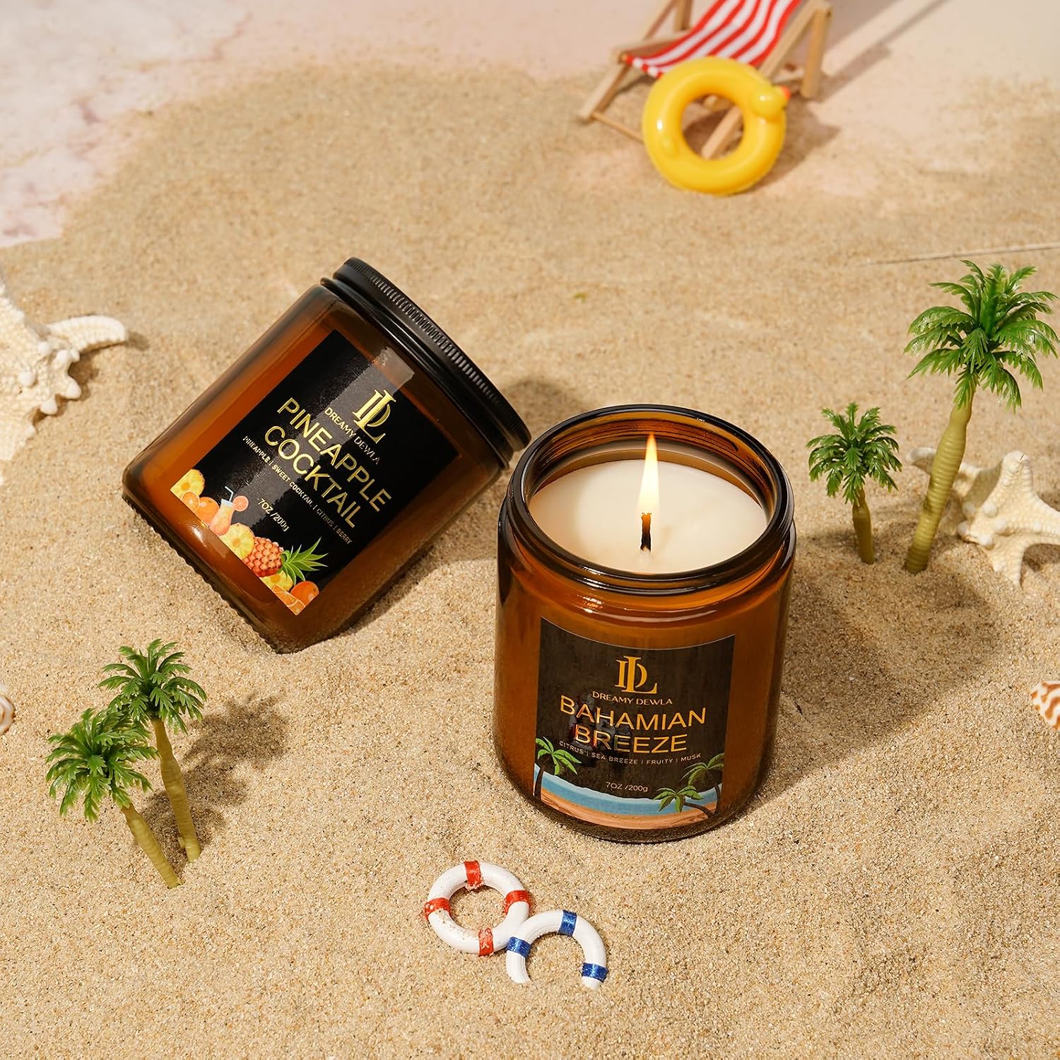 Thumbnail 5 de DL DREAMY DEWLA Pineapple Cocktail Soy Candle, 7 oz, 50-Hour Burn