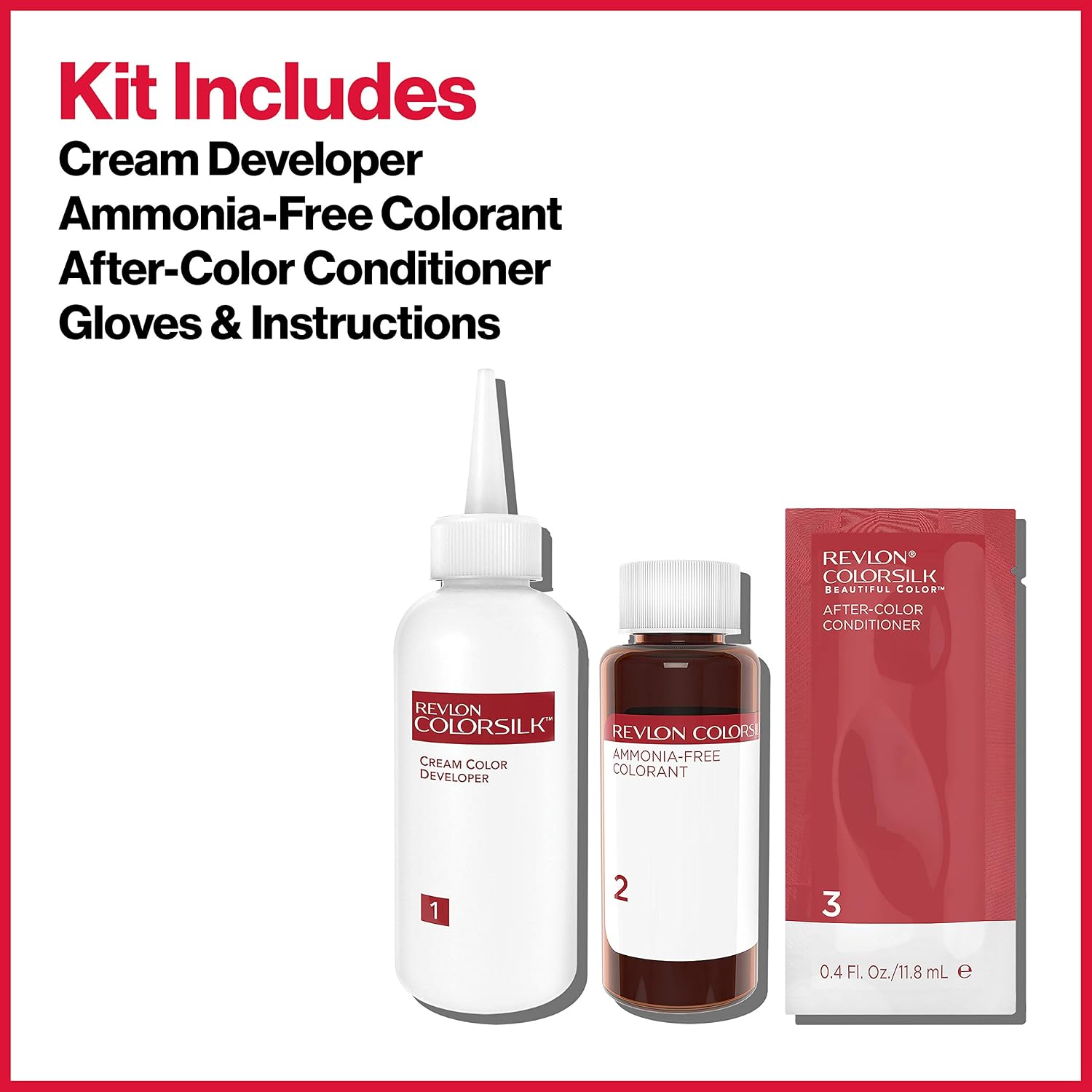 Thumbnail 5 de Revlon Farba permanentna 55 Light Redish Brown, żel bez amoniaku, 500 g