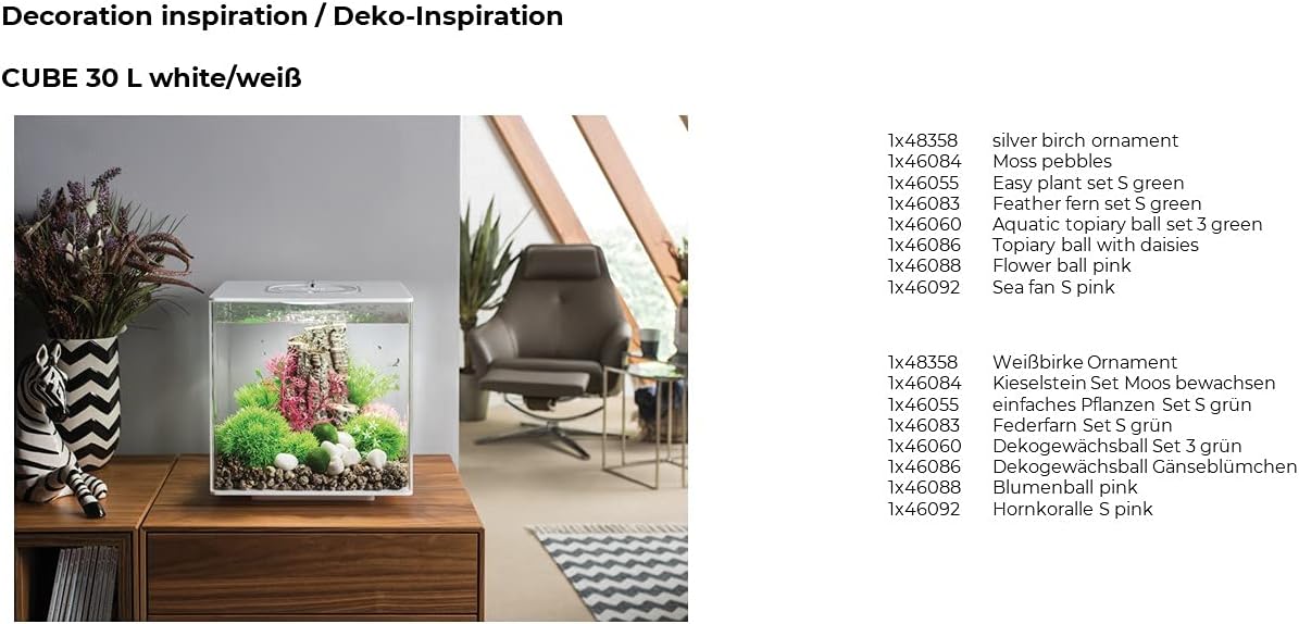 Thumbnail 1 de biOrb Boule végétale à pâquerettes – plante décorative artificielle pour aquarium