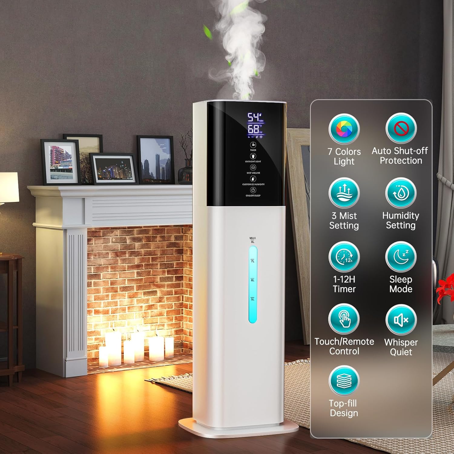 Thumbnail 1 de Honovos 8L Quiet Ultrasonic Humidifier