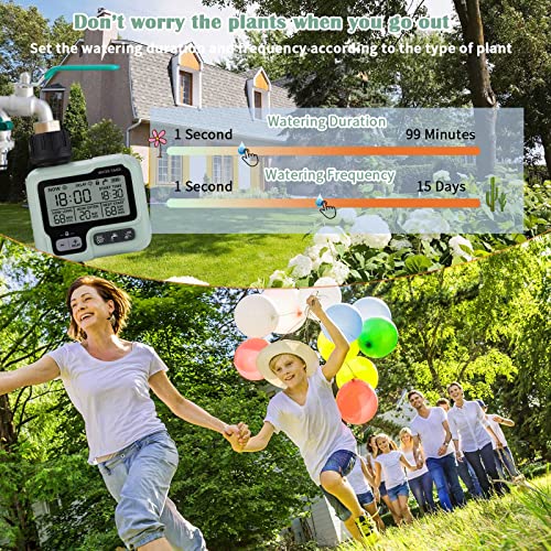 Thumbnail 1 de Johgee Irrigatore Giardino Timer: timer per irrigazione IPX5, controllo semplice e affidabile