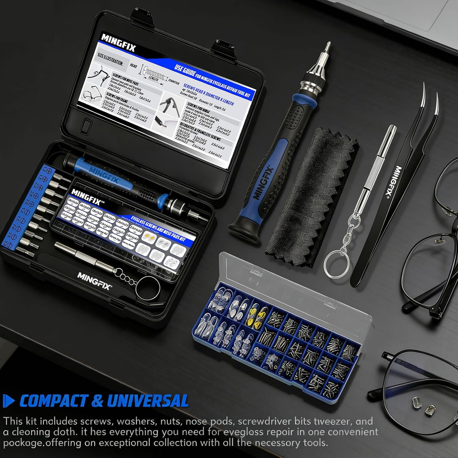 Thumbnail 4 de MINGFIX Eyeglass Repair Kit with Screws