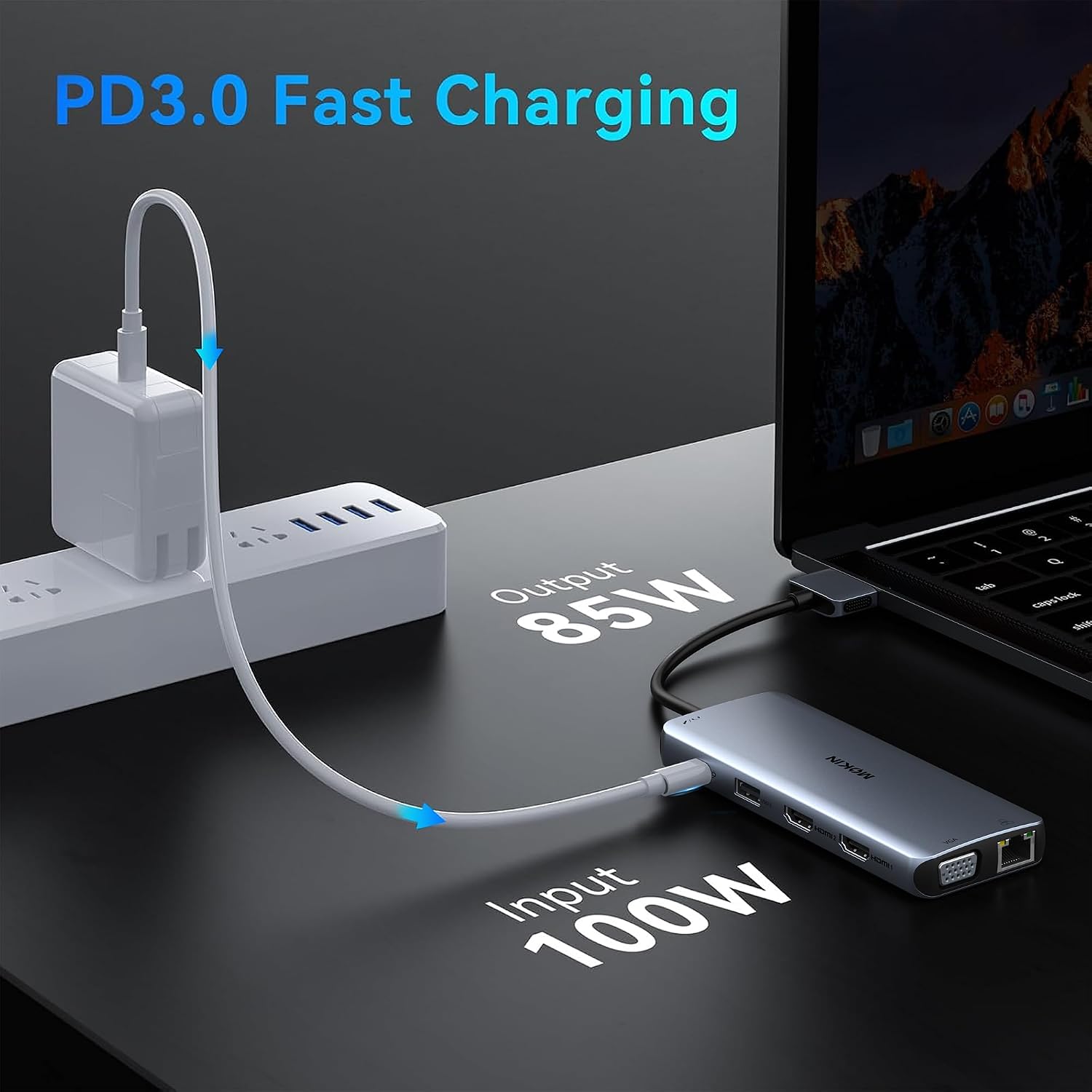 Thumbnail 5 de MOKiN MacBook Docking Station Dual Monitor