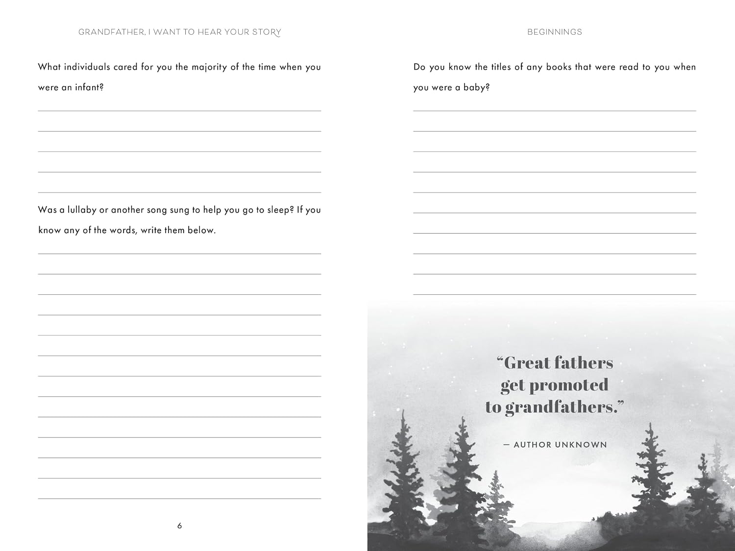 Detalle 2 de Grandfather, I Want to Hear Your Story (Expanded Edition): Guided Journal