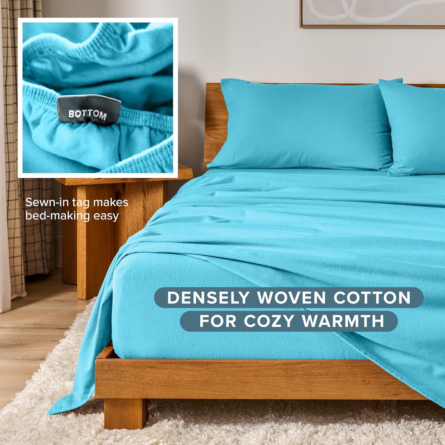Thumbnail 6 de Bare Home Flannel Sheet Set Twin XL