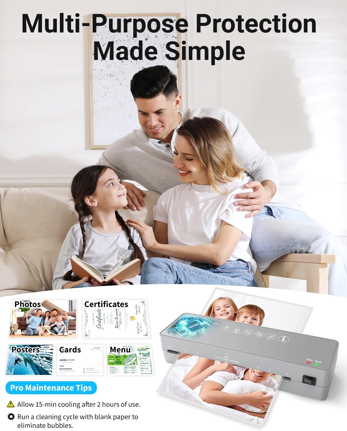 Thumbnail 3 de MAXDONE A4 Laminator for home and office