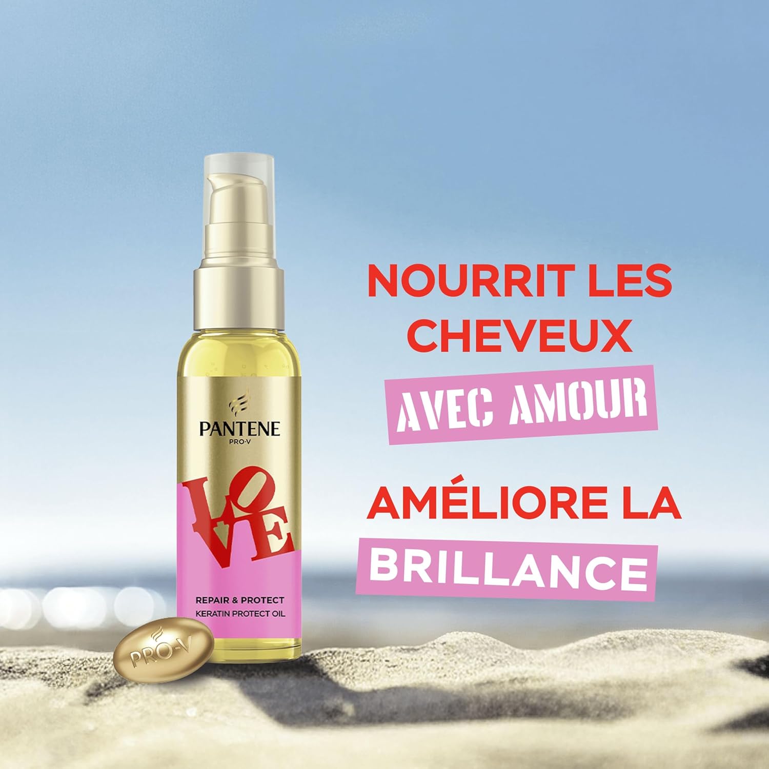 Thumbnail 5 de Pantene Pro-V x Robert Indiana Art Collection: Routine Repair et Protect (Shampooing 250 ml, Soin 220 ml, Masque 300 ml, Huile 100 ml) pour Cheveux Secs et Abîmés