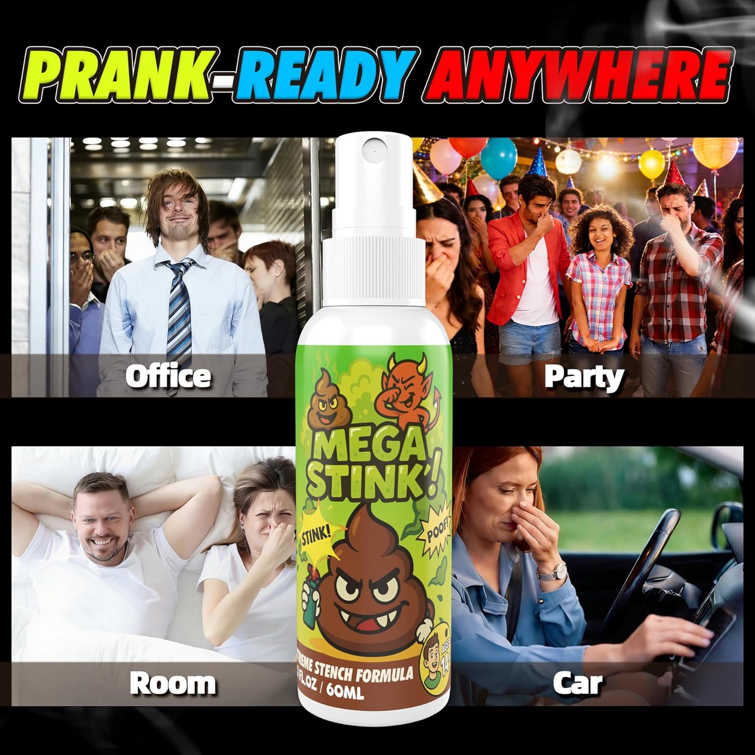 Thumbnail 3 de GleamGlee Extra Strong Fart Spray Prank Set – Insanely Potent Real Stink Spray + Quick Odor Fix