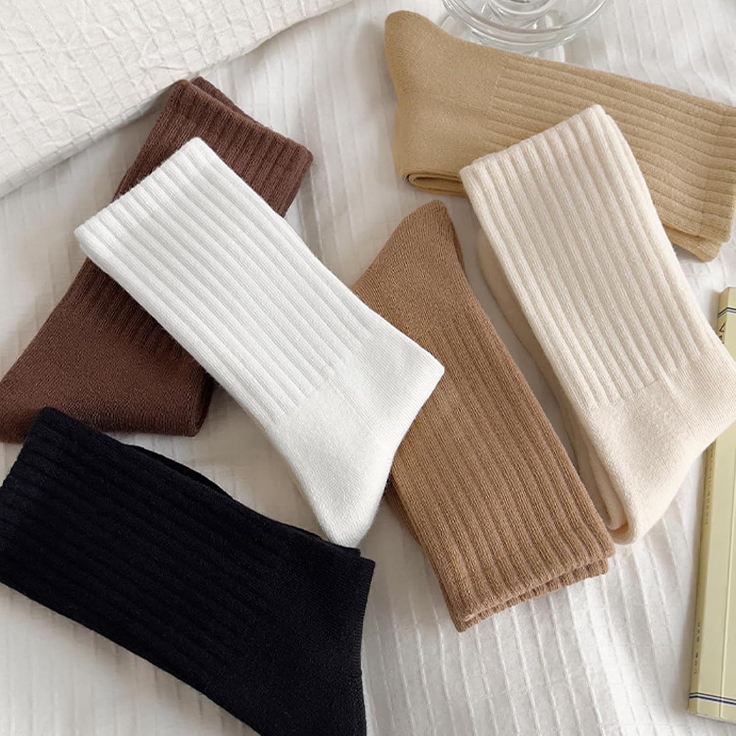 Thumbnail 5 de VoJoPi Winter Thermal Socks for Women, 5 Pairs, Full-Terry Wool Blend