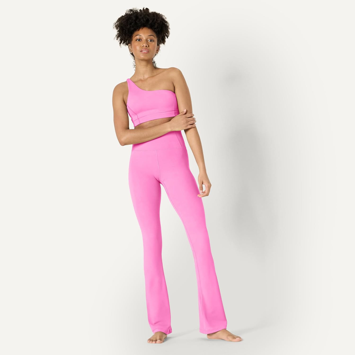 Detalle de Amazon Essentials Women's Active FormFlex Buttery Soft Flared Leggings: High Waist, Full Length Yoga Pants