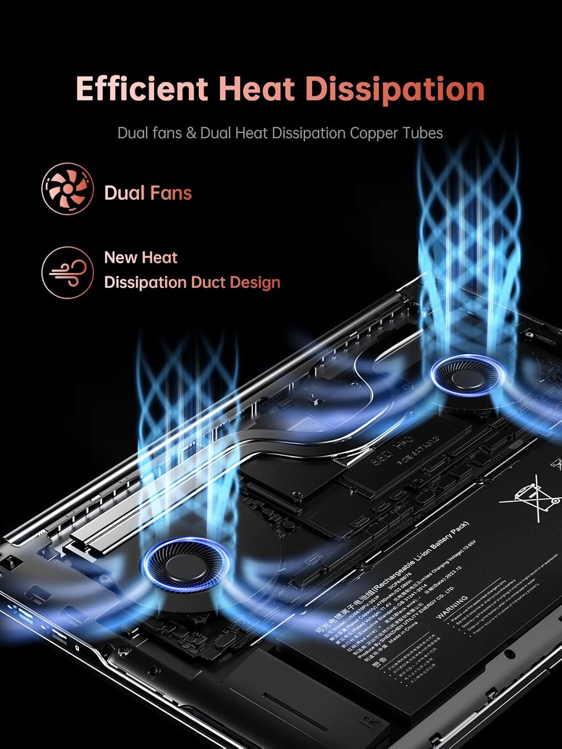 Thumbnail 3 de KAIGERR 2026 Gaming Laptop (16.0-inch) with AMD Ryzen 7 H255, 16GB DDR5, 512GB NVMe, Windows 11