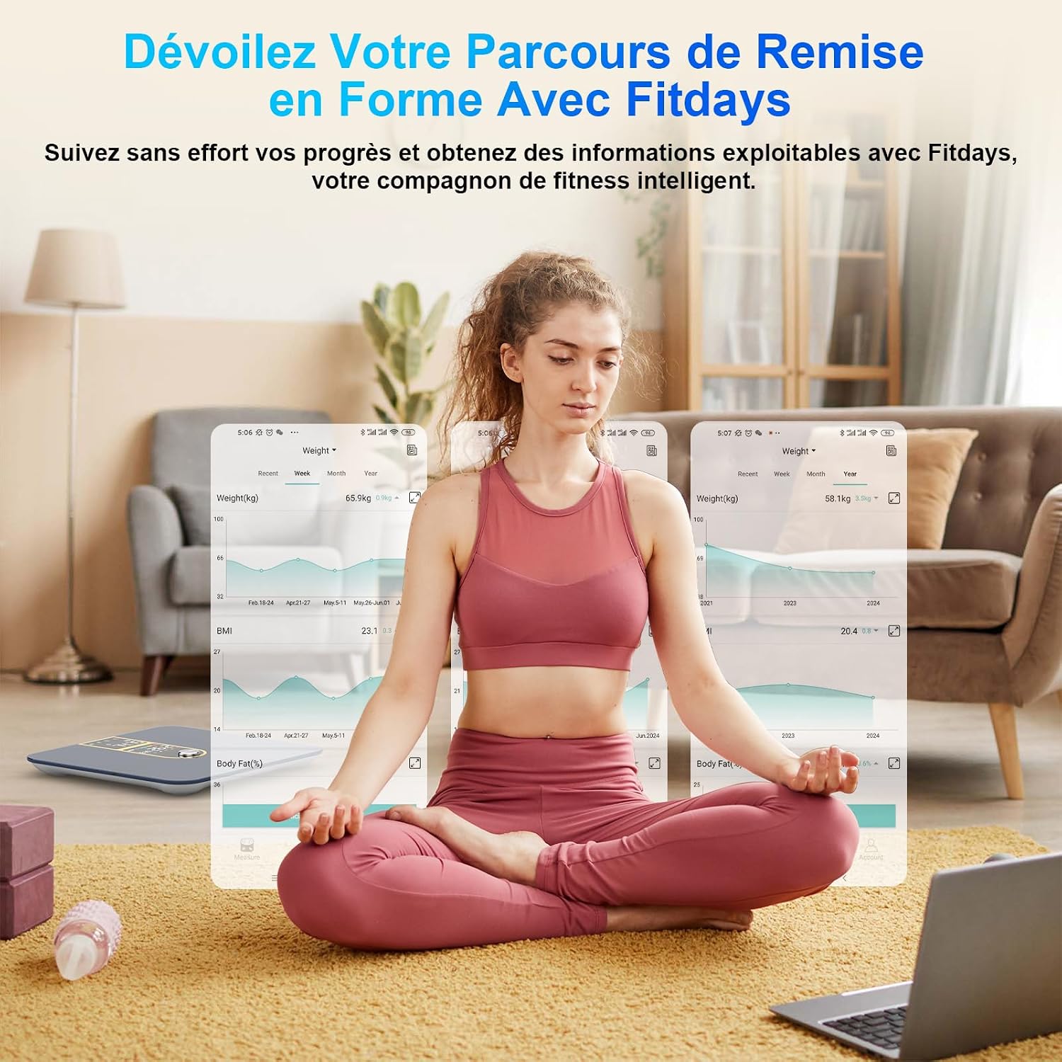 Thumbnail 6 de Healthkeep Pèse-personne connecté 180 kg ⚖