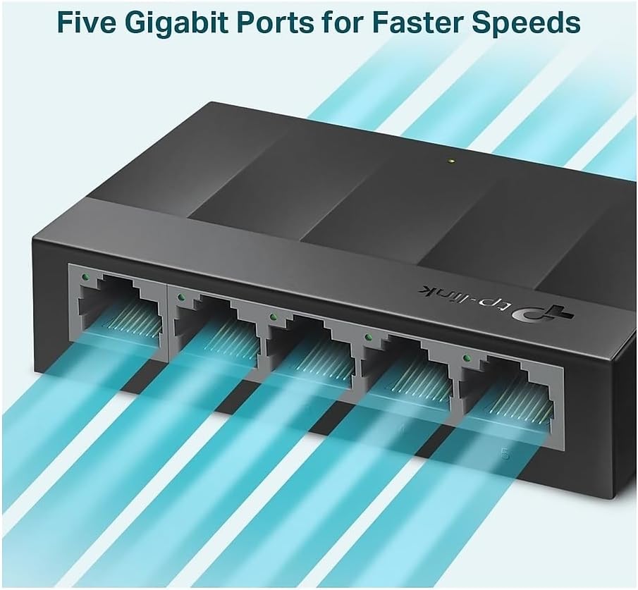 Detalle de TP-Link Litewave LS1005G 5‑Port Gigabit Ethernet Switch
