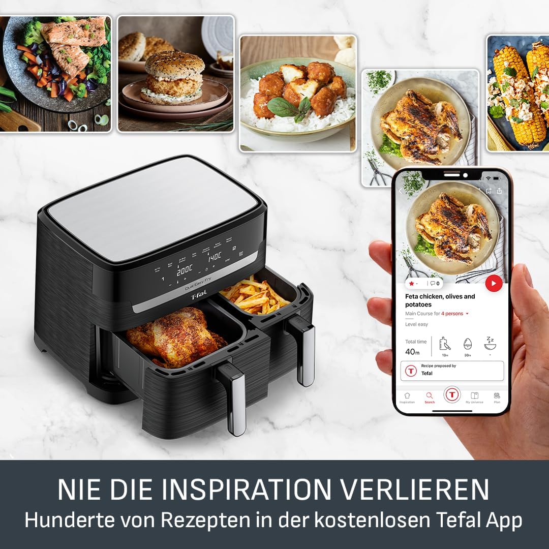 Thumbnail 4 de Tefal Dual Easy Fry Heißluftfritteuse 8,3 L 🍟