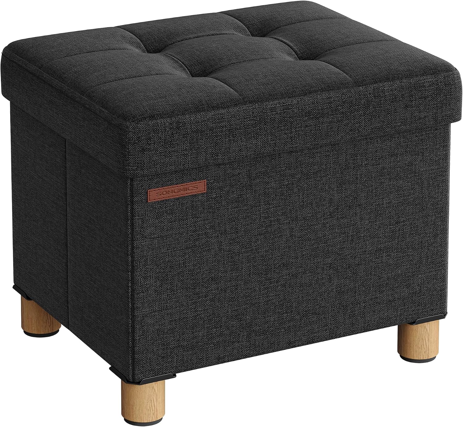 Detalle 2 de SONGMICS LSF018K11 opbergbank 38 x 110 x 40 cm, inklapbaar, camelbruin