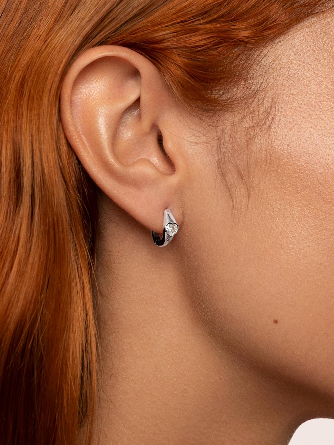 Detalle de SINGULARU Boucle d'oreille Aro Heart 13 mm