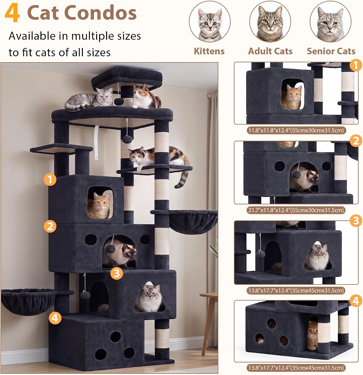 Detalle 2 de Gitelsnour Cat Tree GCT809G