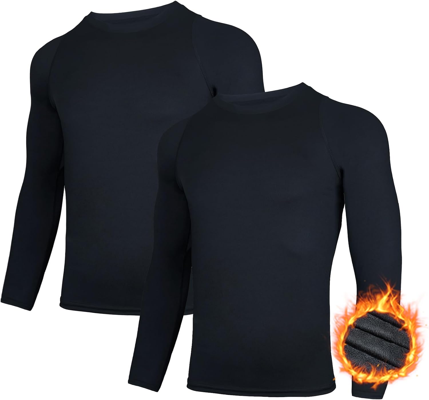 Detalle de AMZSPORT Maglia Compressione Uomo 2 pezzi 🏋