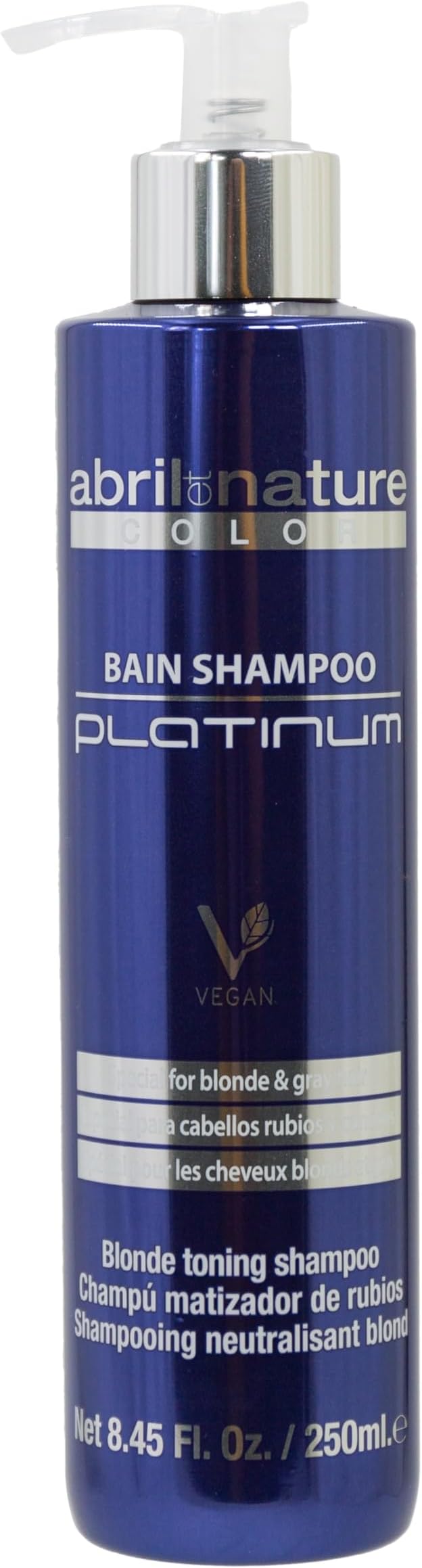 Detalle de Abril et Nature Platinum Champú Violeta para Cabellos Rubios 💜
