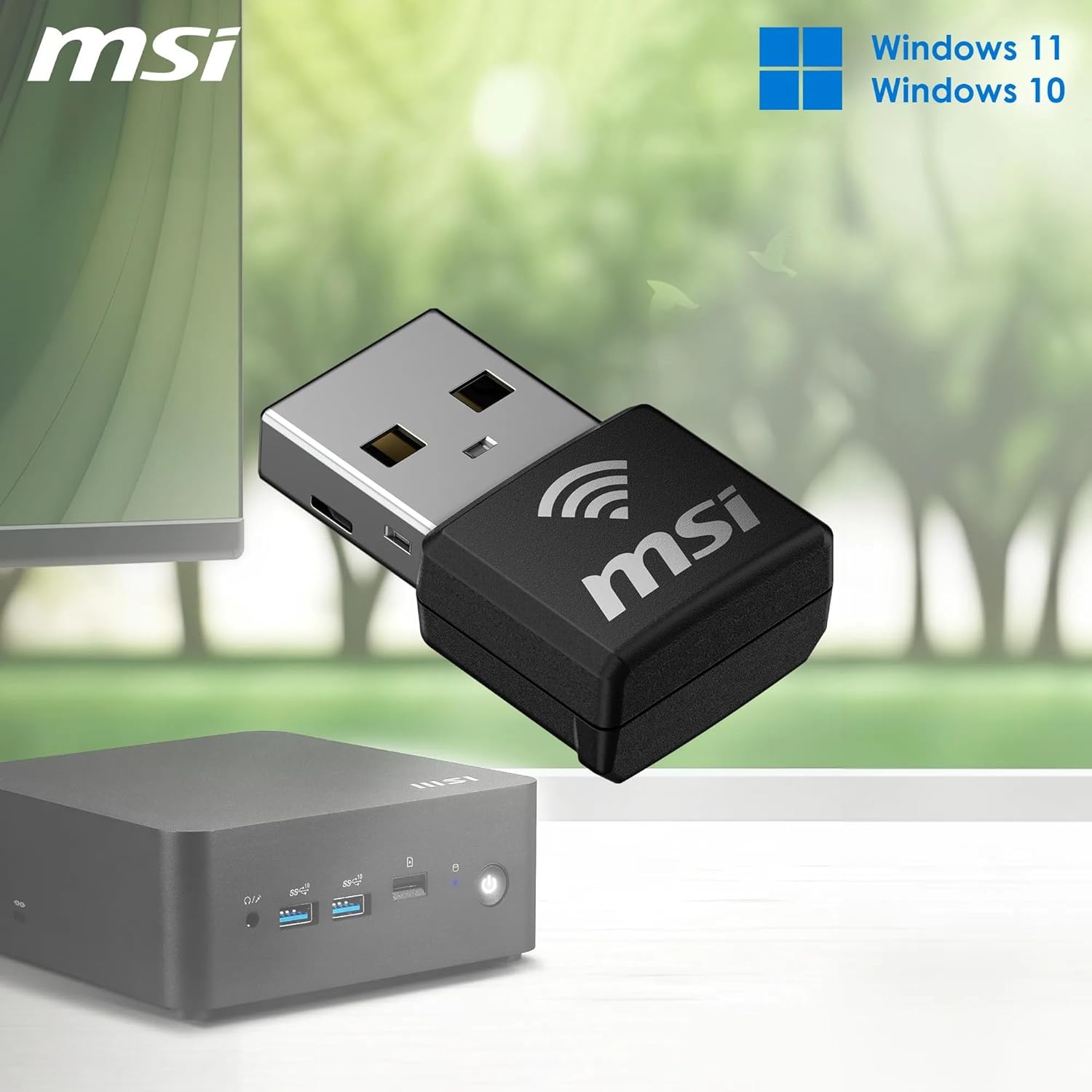 Thumbnail 4 de MSI AX1800 Nano Adaptador WiFi USB - Conexión Rápida 🚀