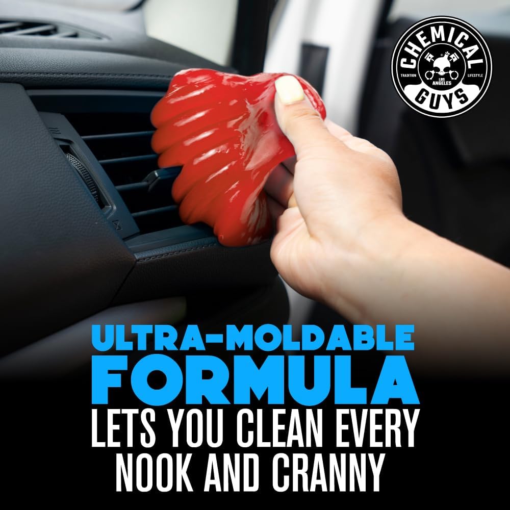 Detalle de Chemical Guys Sticky Icky Car Cleaning Gel: Green Apple & Sweet Strawberry (2-Pack) for Nooks, Crannies, and More